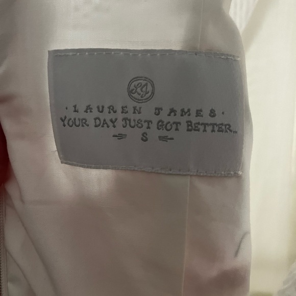 Lauren James Textured White Midi Dress - Picture 4 of 5